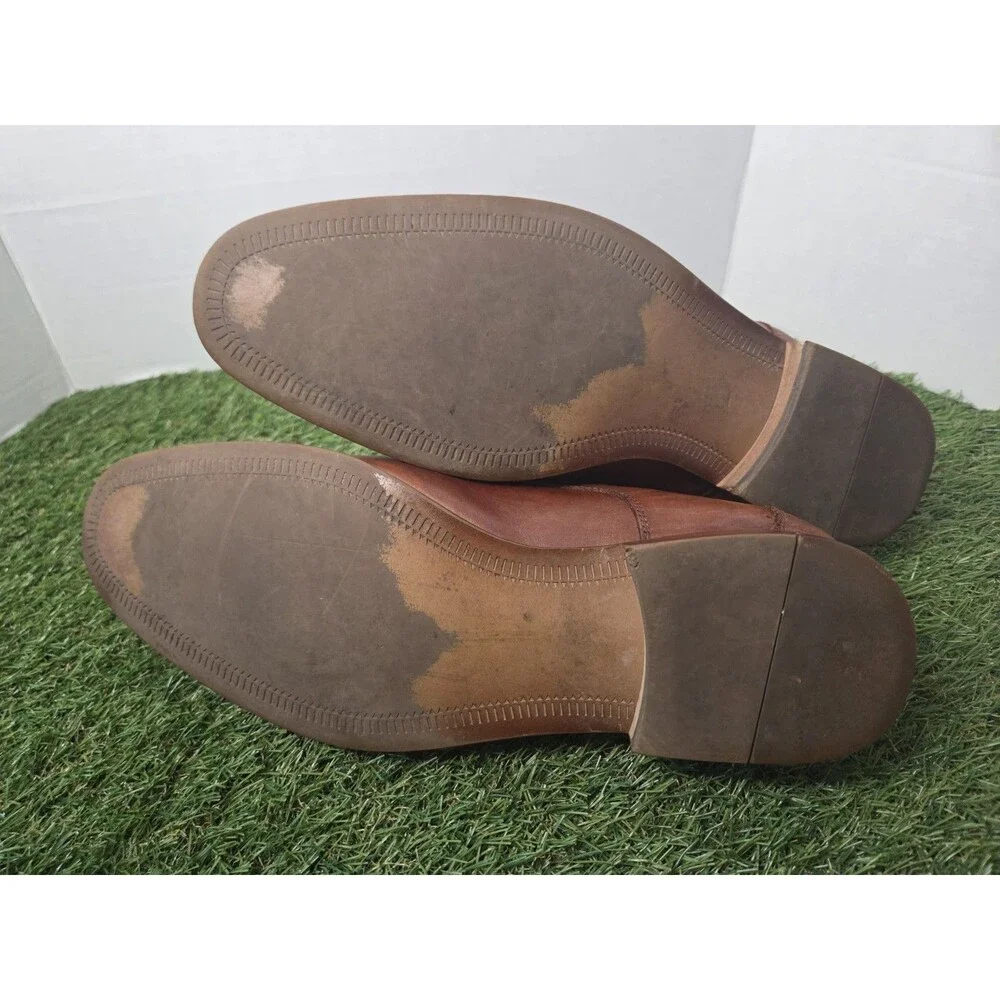Cole Haan Lenox Hill Oxfords Cognac Leather Shoes Means 12 M